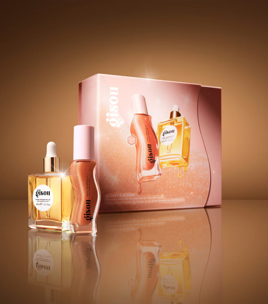 Gisou Glossy & Glazed Hair & Lip Oil Gift Set