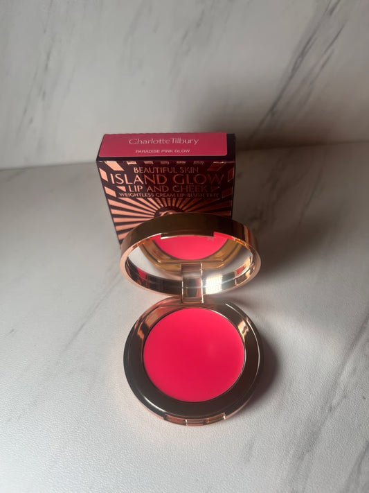 Charlotte Tilbury Beautiful Skin Island Glow Lip And Cheek Paaradise Pink Glow