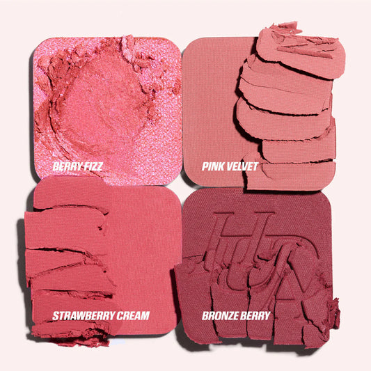 Huda Beauty Blush Filter Blurring Blushlighters Palette Rose Berry