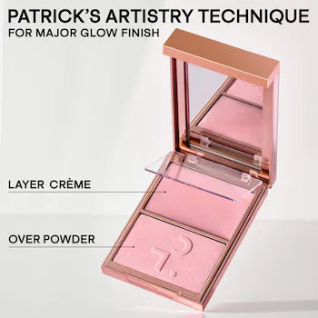 PATRICK TA Major Glow Creme & Powder Light Reflecting Translucent Highlighter Duo Baby