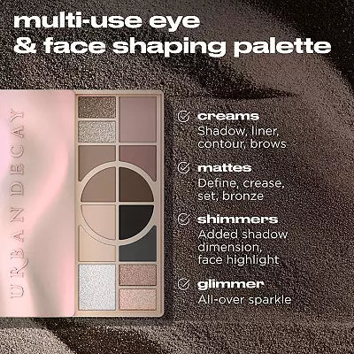 Urban Decay Naked Shaped Cool Toned Makeup Palette for Eyes & Face