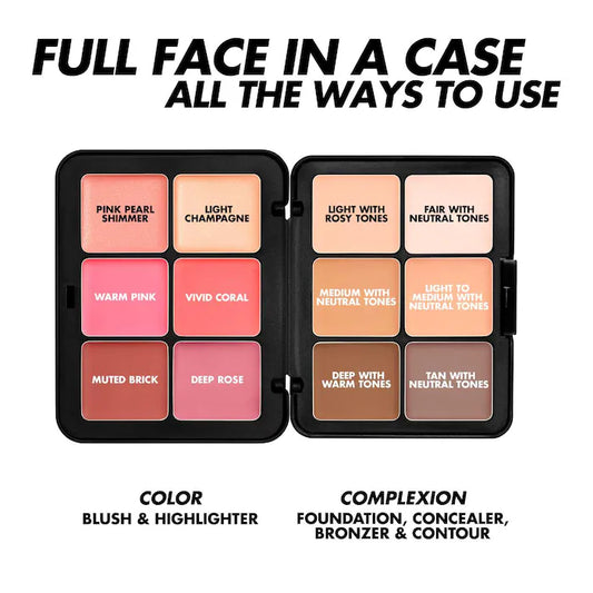Makeup For Ever Hd Skin Face Essentials Longwear Full Face Cream Palette Light to Medium
