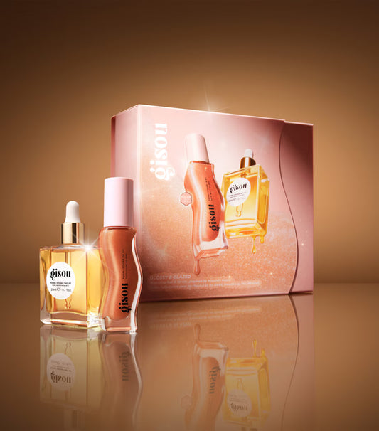 Gisou Glossy & Glazed Hair & Lip Oil Gift Set