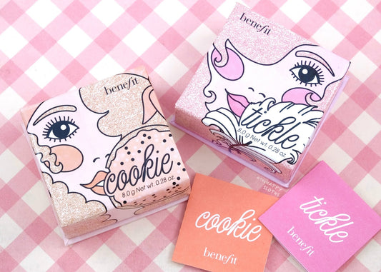 Benefit Cosmetics Cookie and Tickle Shimmer Finish Powder Highlighters