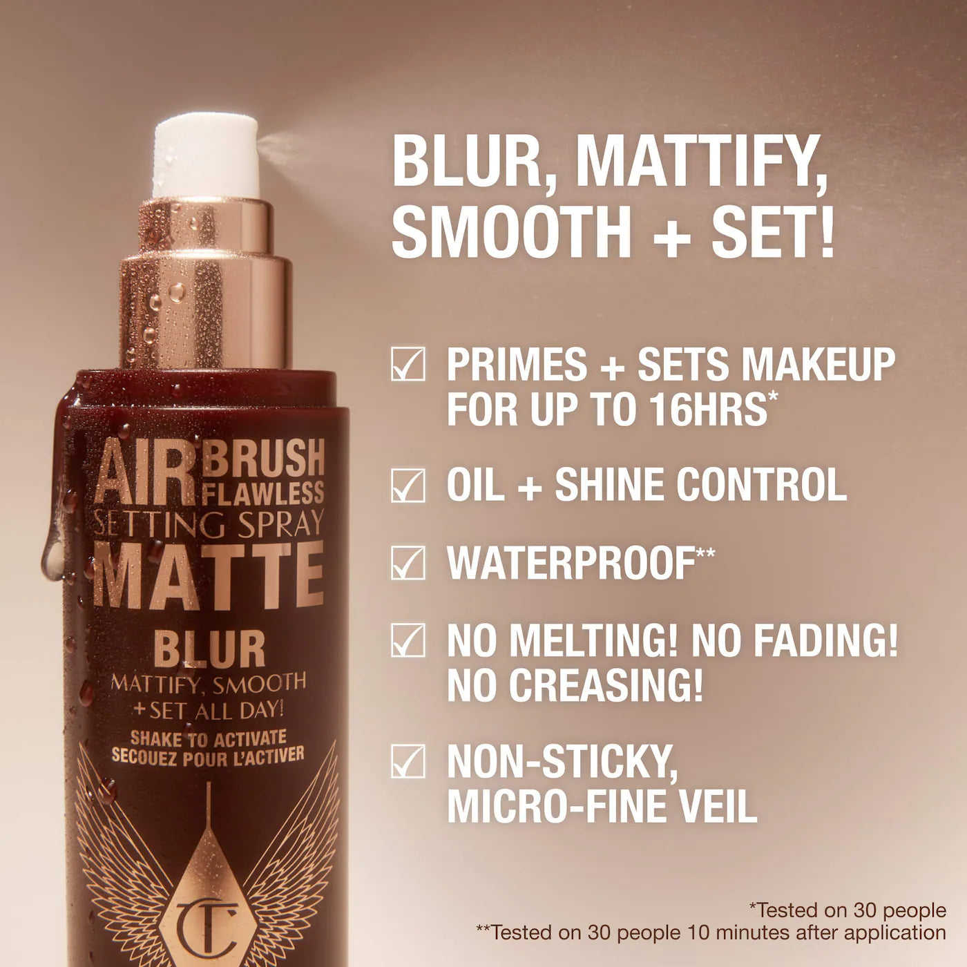Charlotte Tilbury Airbrush Flawless Matte Blurring & Waterproof Setting Spray 100ml