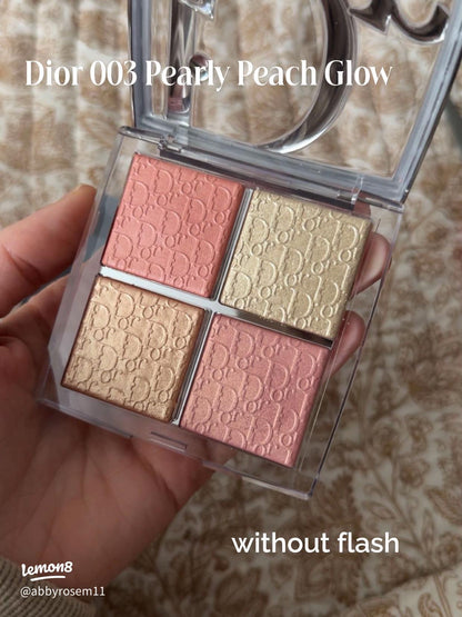 DIOR Backstage Glow Maximizer Face Palette 003 Pearly Peach Glow