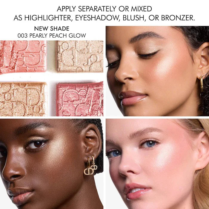 DIOR Backstage Glow Maximizer Face Palette 003 Pearly Peach Glow