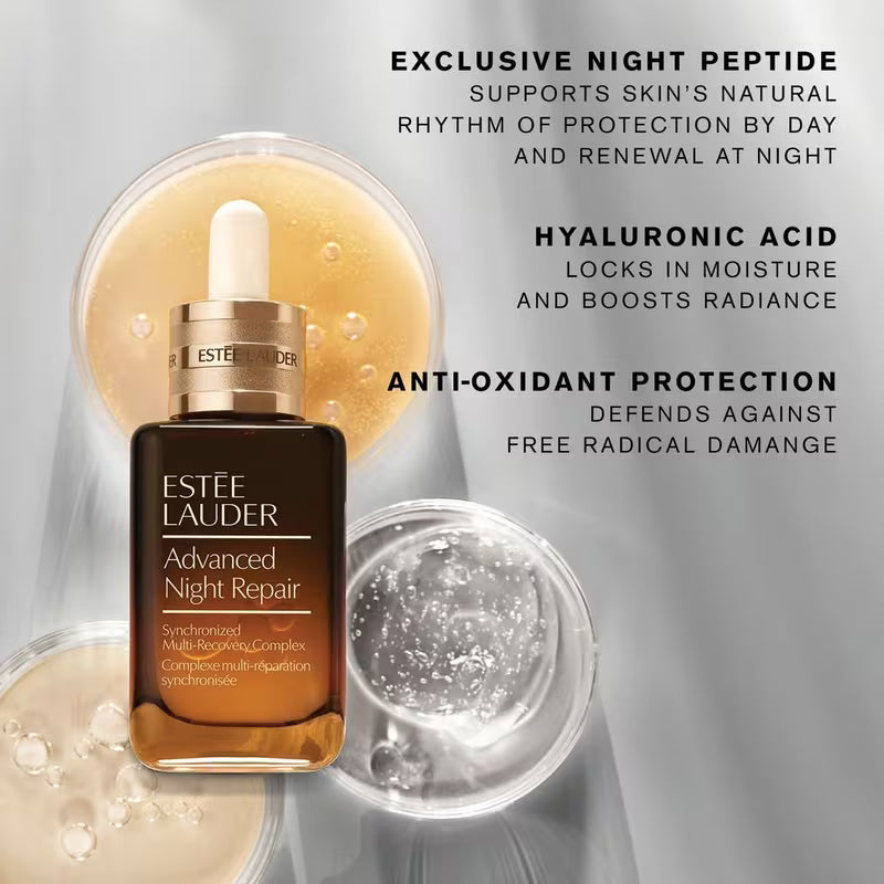 Estée Lauder Advanced Night Repair Synchronized Multi-Recovery Complex Serum Duo with Hyaluronic Acid