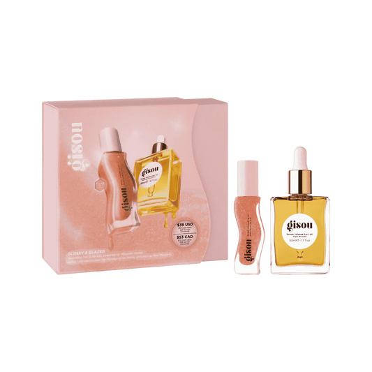 Gisou Glossy & Glazed Hair & Lip Oil Gift Set