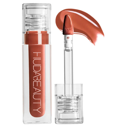 HUDA BEAUTY Faux Filler Shiny Non Sticky Lip Gloss Foxy