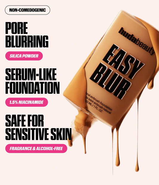 HUDA BEAUTY Easy Blur Natural Airbrush Foundation with Niacinamide Milkshake