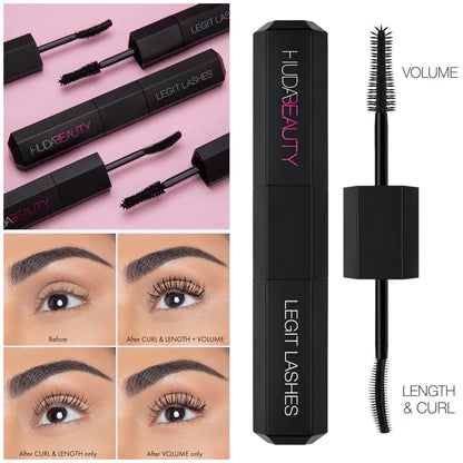 Huda Beauty Legit Lashes Double Ended Volumizing And Lengthening Mascara