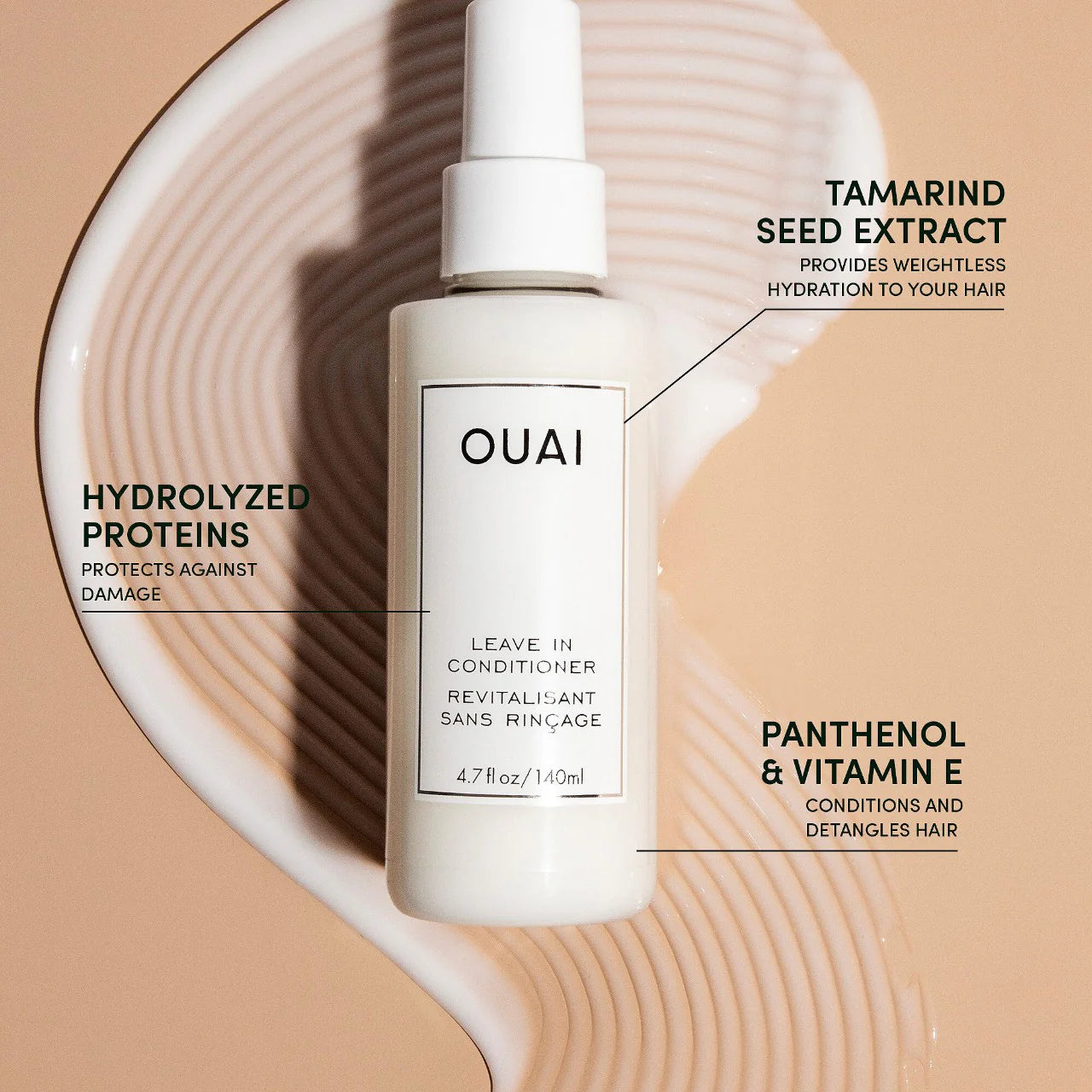 OUAI Detangling and Frizz Fighting Leave In Conditioner 140 ml