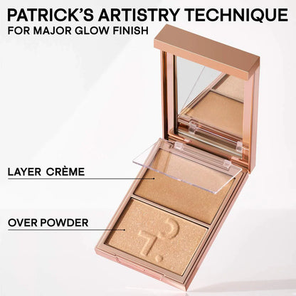 PATRICK TA Major Glow Creme & Powder Light Reflecting Translucent Highlighter Duo Daddy