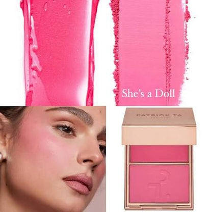 PATRICK TA Major Headlines Double Take Crème & Powder Blush Duo She's a Doll