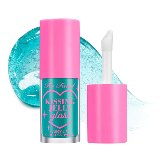 Too Faced Kissing Jelly Hydrating Lip Oil Gloss Sweet Cotton Candy