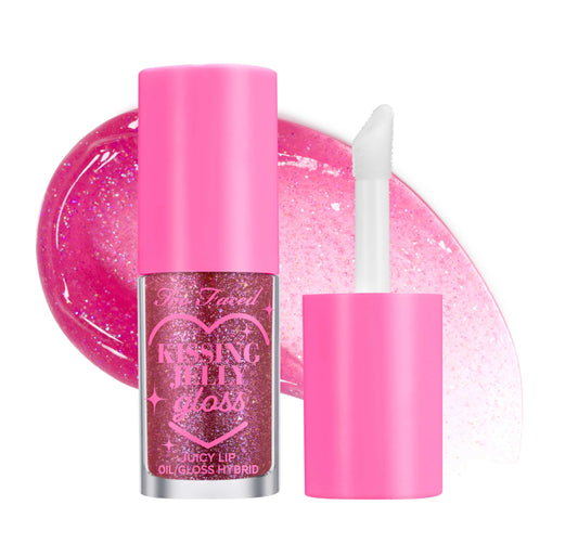 Too Faced Kissing Jelly Hydrating Lip Oil Gloss Sweet Grape Soda