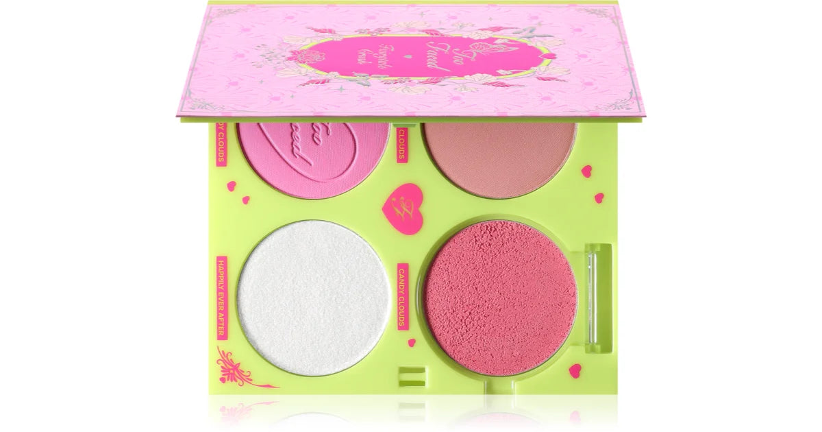 Too Faced Fairytale Crush Blush & Highlighter Palette Makeup Set