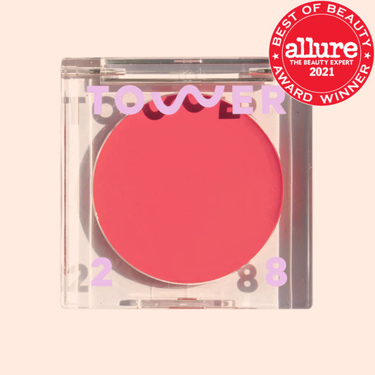 Tower 28 Beauty Beach Please Lip Cheek Cream Blush Happy Hour