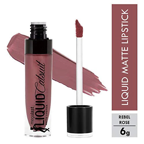 Wet N Wild Megalast Liquid Catsuit Matte Lipstick Rabel Rose